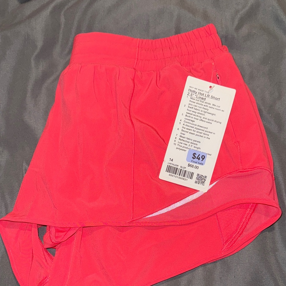 Lululemon Athletica Hot Pink Athletic Shorts